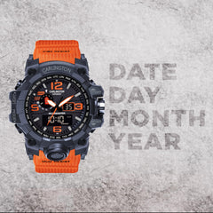 Carlington Resin Endurance Analog-Digital Sports Watch for Men and Boys-Ct 3344