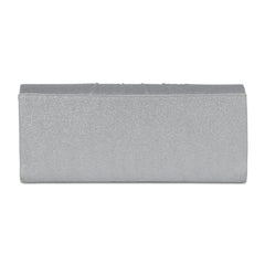 Lavie Women's Frame Detachable Chain Sling Strap Clutch Bags (Silver)