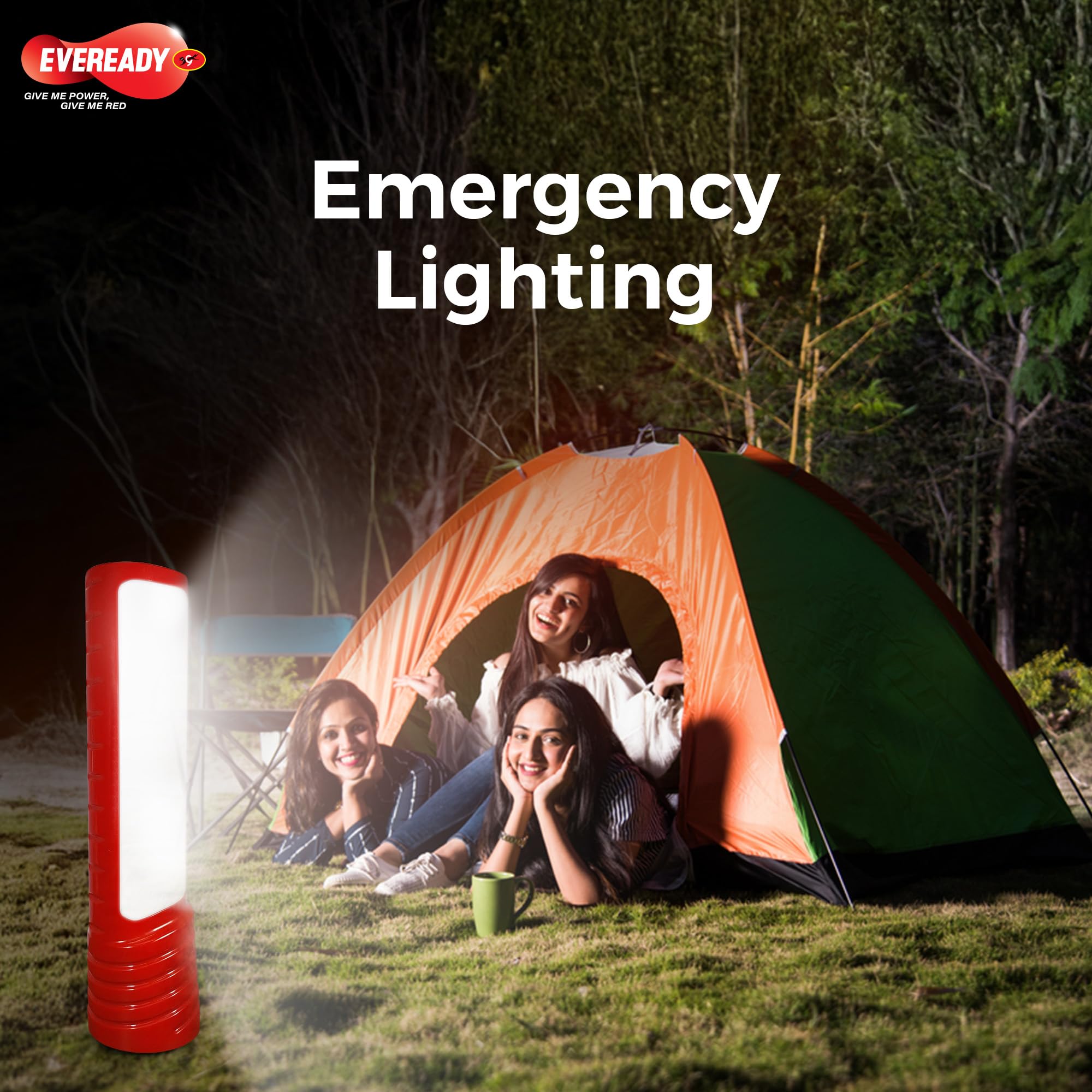 EVEREADY LED Townlite HL40, 2W Torch Cum 2.5W Lantern, Type-C USB Fast Charging, ?220 Lumen, Overcharge & Deep Discharge Protection, Powered by BIS Certified Li-Ion Battery