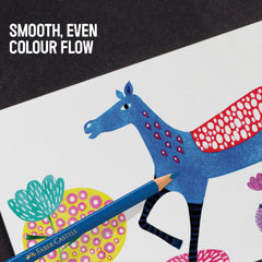 Faber-Castell Triangular Colour Pencil Set – Pack of 24 | Colour Pencils for Kids Aged 6-12 | Ergonomic Pencil Colour Set for School & Art Projects