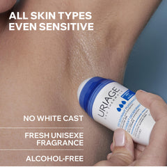Uriage Power3 Antiperspirant Deodorant Roll-On - 24H Sweat & Odor Efficacy - Dry Touch - No White Marks - No Yellow Stains - Fresh Unisexe Scent - Long-Lasting formula - Alcohol-Free - Hypoallergenic
