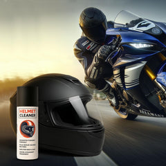 ShineXPro Helmet Cleaner & Microfiber Cloth, Anti-Bacterial Foaming Helmet Cleaning Spray, Safe for Hair & Skin - Helmet Interior Cleaner Removes Bad Odor, Helps Deep Clean with Inner Foam Formulation