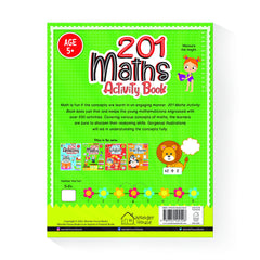 201 Maths Activity Book: Fun Activities and Practice Sheets | Learn Counting, Addition & Subtraction | Ages 4–7 | 3 Hours of Interactive Learning