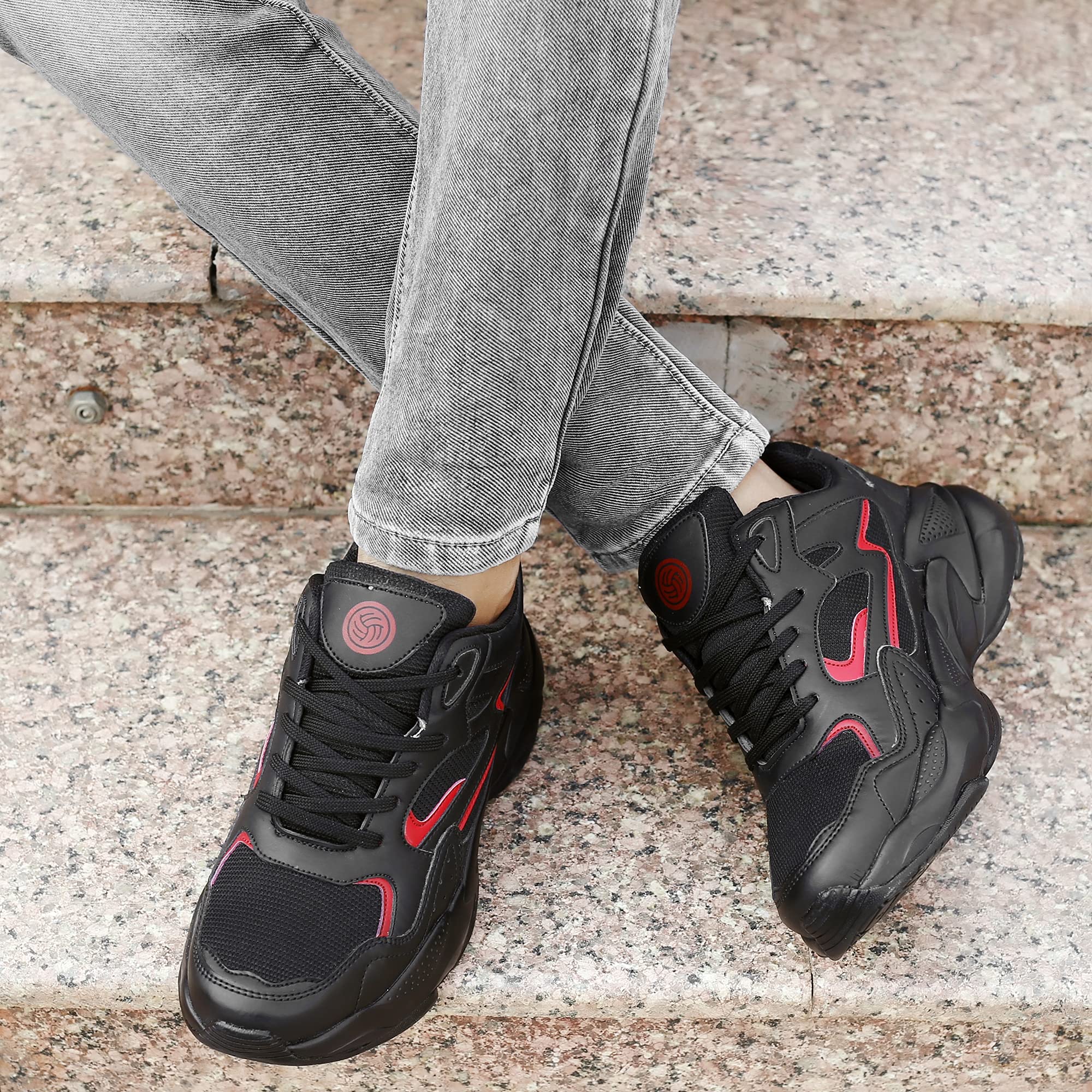 Bacca Bucci Men Lace Up Running Shoes