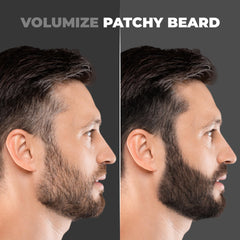 Beardo Blackout Hair Powder 4g - Black | Root Touch Up for Grey Hair | Instantly Covers Grey Roots, Beard Patches & Bald Spots | Thick Black Fiber Hairline Powder