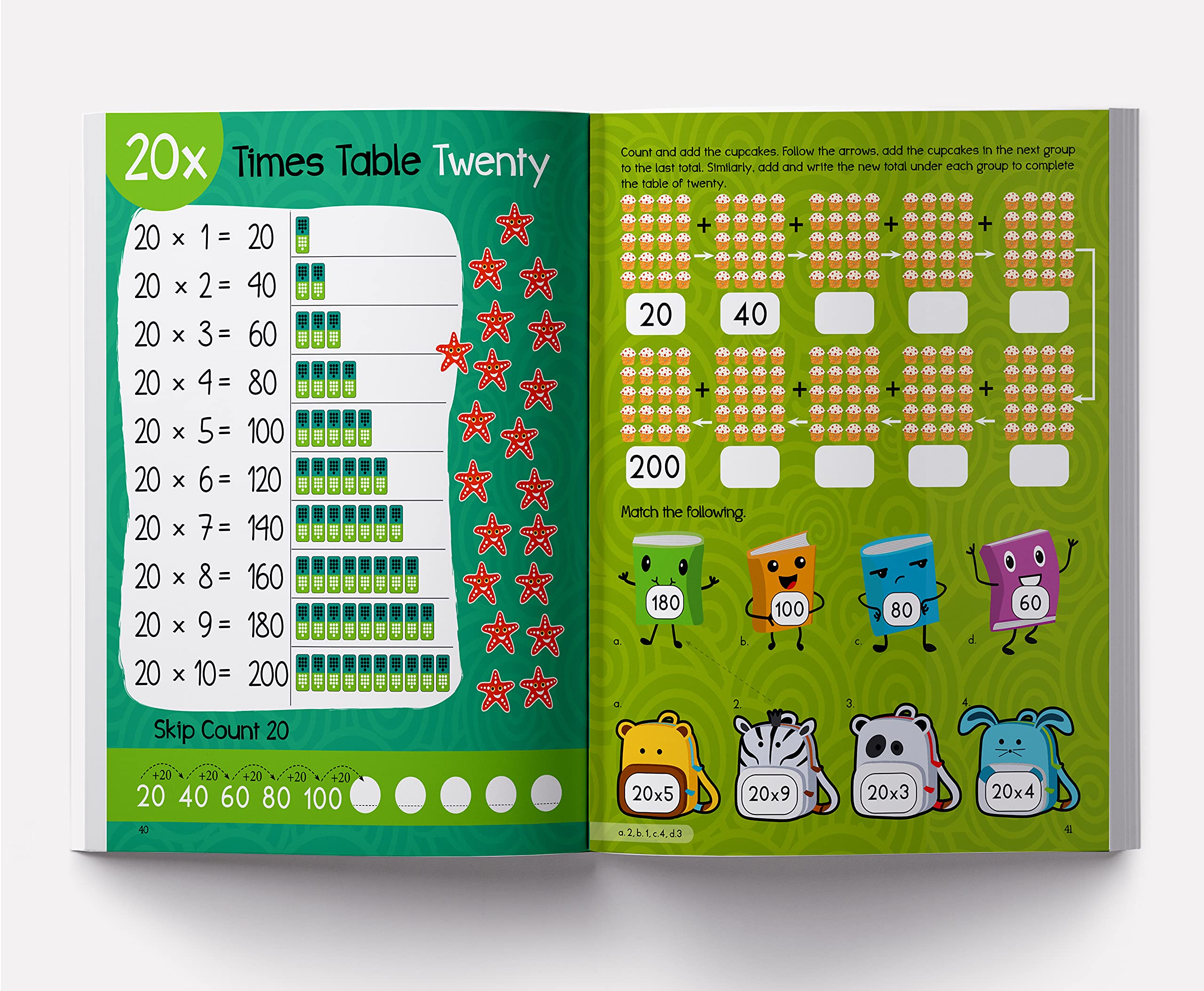 My First Times Tables Activity Book : Multiplication Tables From 1 - 20 ...