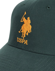 U.S. POLO ASSN. Men's Cotton Hat (SS23USCAP1008_Green_Free Size)