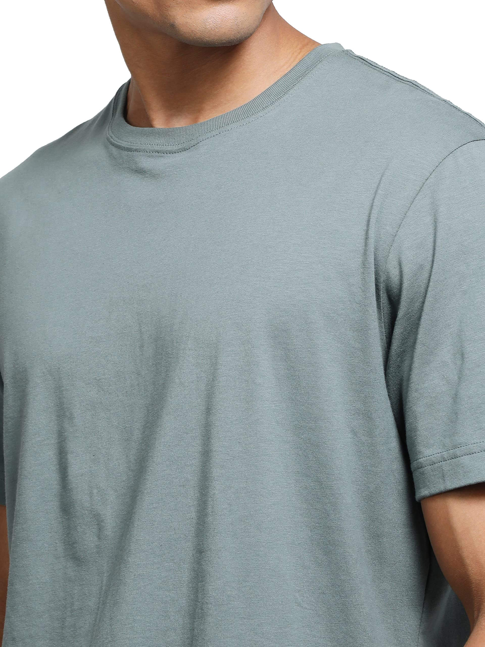 Jockey Men's Super Combed Cotton Rich Solid Round Neck Half Sleeve T-Shirt (Style_2714_Balsam Green) - Apparel from Jockey - Shop in Sri Lanka at Arcade.lk