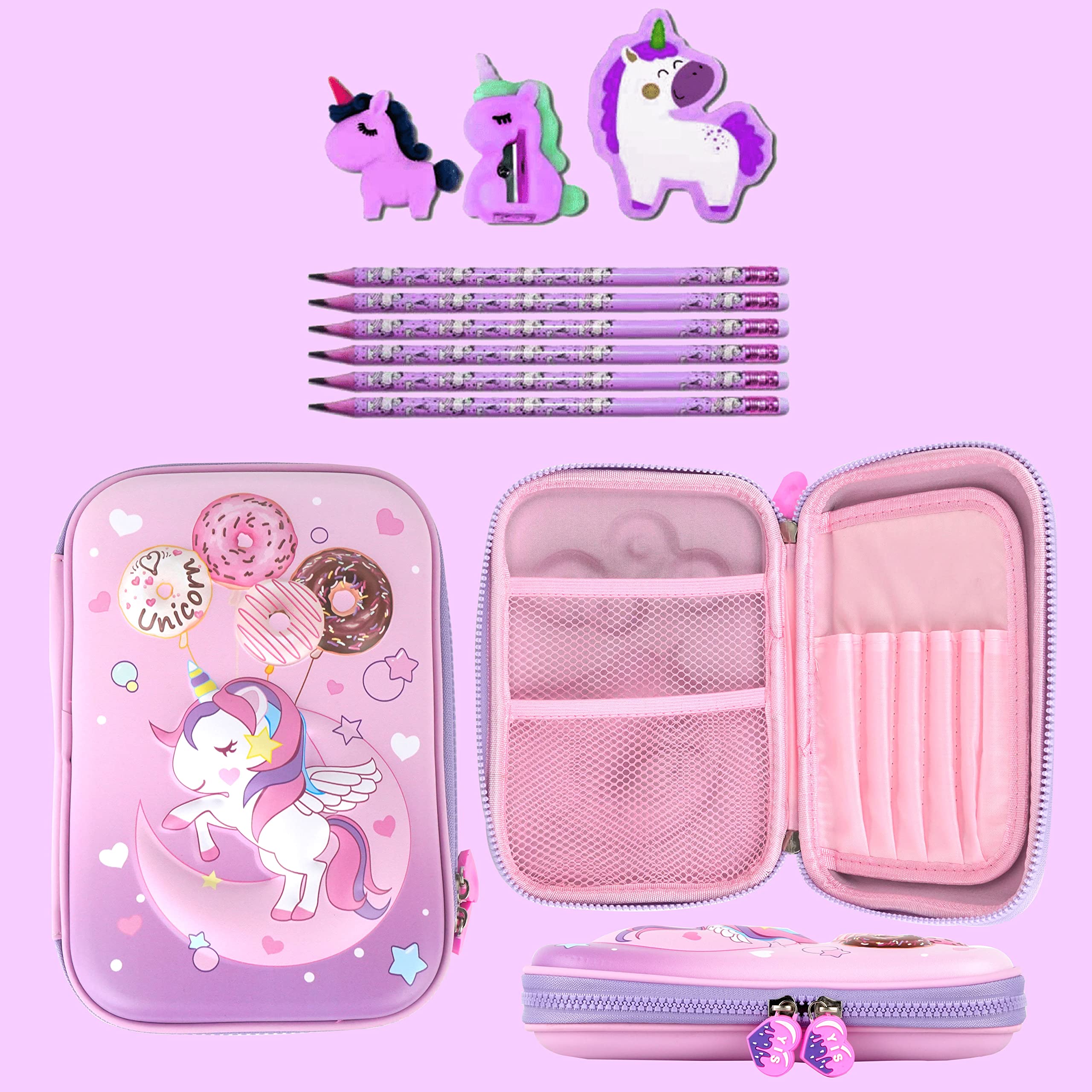 FUNVERSE Unicorn Pink 3D Eva Pencil Case - New Kids Designer Pencil Pouch For Kids (Pink) - Toy from FUNVERSE - Shop in Sri Lanka at Arcade.lk