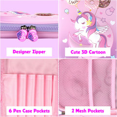 FUNVERSE Unicorn Pink 3D Eva Pencil Case - New Kids Designer Pencil Pouch For Kids (Pink) - Toy from FUNVERSE - Shop in Sri Lanka at Arcade.lk