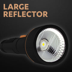 Duracell LED Torch Light, Super Bright, 12000 LUX, Ultra-Light and Easy to Carry Design, Large Reflector, for Everyday Use, Black