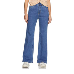 AKA CHIC Women's Flared Fit Cotton Jeans (AKCB 1461_Blue) - Apparel from AKA CHIC - Shop in Sri Lanka at Arcade.lk