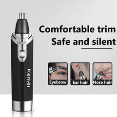 Kemei Nose Hair Trimmer | Washable Nasal Hair Clipper & Precision Trimmer