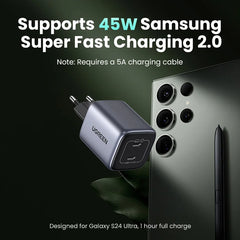 UGREEN GaN 45W USB Charger PD QC 3.0 Fast Charger