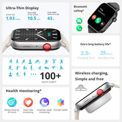 COLMI C8 Max Smart Watch with Voice Calling | 1.93″ Large HD Color Display | Health & Fitness Tracking Smartwatch for Men & Women