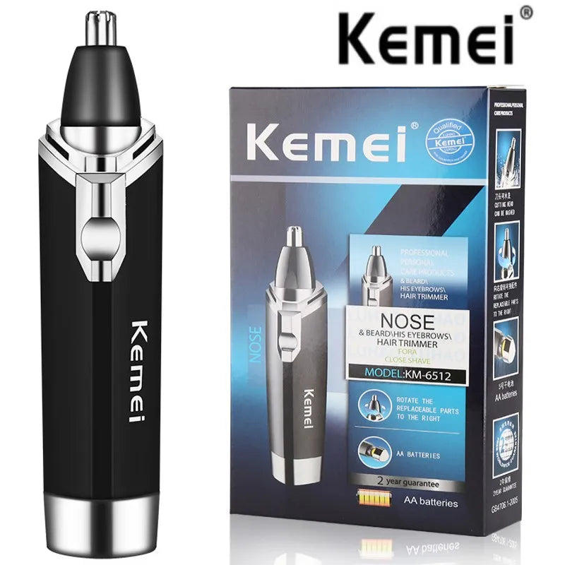 Kemei Nose Hair Trimmer | Washable Nasal Hair Clipper & Precision Trimmer