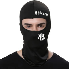 Letter Printed Cycling Balaclava Face Mask for Men & Women | Windproof Sun Protection Full Face Cover | Outdoor Bike Motorcycle Sports Headwear