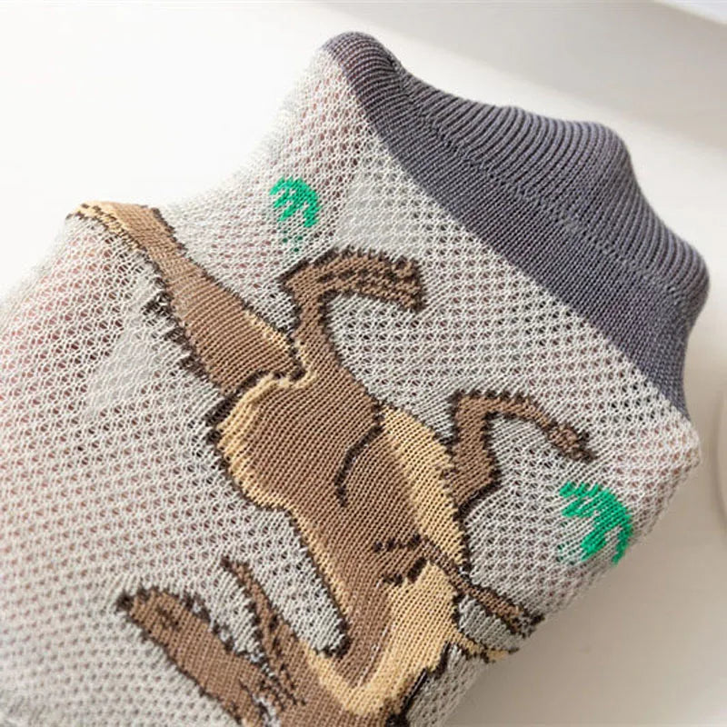 5 Pairs Boy's Dinosaur Pattern Socks, Comfortable Breathable Casual Soft Kids Socks -  from Arcade.lk - Shop in Sri Lanka at Arcade.lk