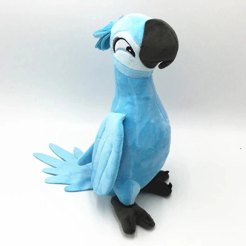 Rio 2 Blu & Jewel Parrot Plush Toy 30cm | Cute Blue Cartoon Bird Stuffed Doll | Soft Plush Toy Christmas & Birthday Gift for Kids