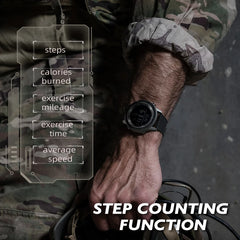 NORTH EDGE TANK 3 Men’s Digital Military Watch | Outdoor Sports Wristwatch | Pedometer, Calories & Compass | 50M Waterproof