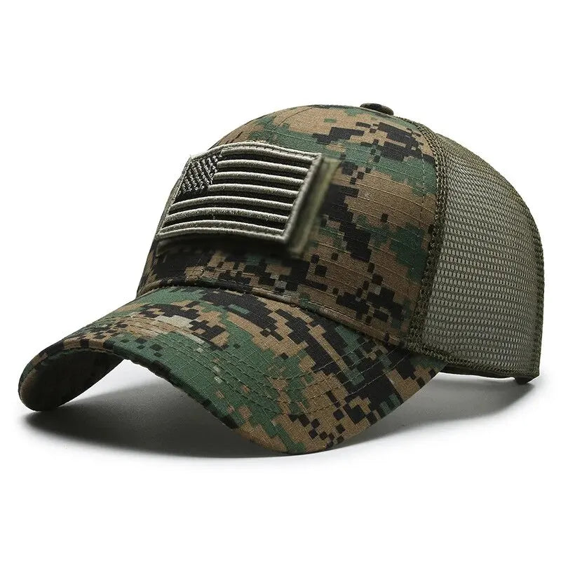 Breathable Mesh Baseball Cap, Embroidered Design, Adjustable Unisex Outdoor Sunscreen Hat for Men & Women