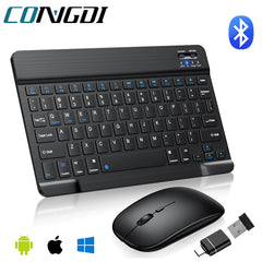 Ultra-Slim Bluetooth-Compatible Keyboard | Portable Mini Wireless Keyboard for iPad, iPhone, Tablet, iOS, Android & Windows