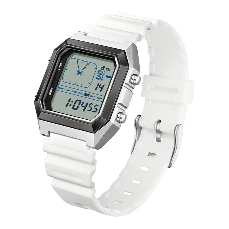 SANDA 6307 Men’s Digital Multifunction Watch | Night Light, Timer & Calendar | Outdoor Sports Waterproof Electronic Watch