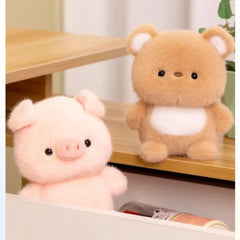 Cute Plush Companion Doll | Anime Elephant, Rabbit, Bear & Panda | 16cm Soft Cartoon Plush Toy | Desk Decor & Sleeping Gift