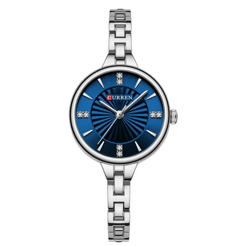 CURREN 9097 Women’s Quartz Watch | Elegant Ladies Stainless Steel Strap Waterproof Casual & Business Wristwatch for Women