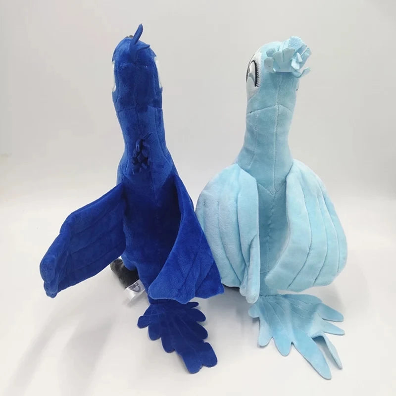 Rio 2 Blu & Jewel Parrot Plush Toy 30cm | Cute Blue Cartoon Bird Stuffed Doll | Soft Plush Toy Christmas & Birthday Gift for Kids