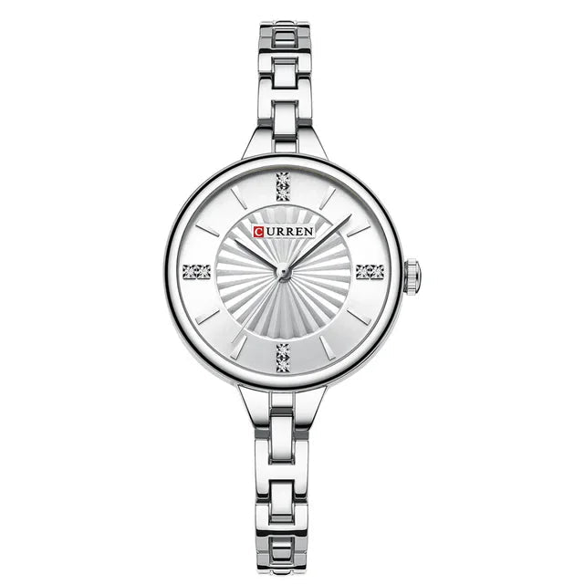 CURREN 9097 Women’s Quartz Watch | Elegant Ladies Stainless Steel Strap Waterproof Casual & Business Wristwatch for Women