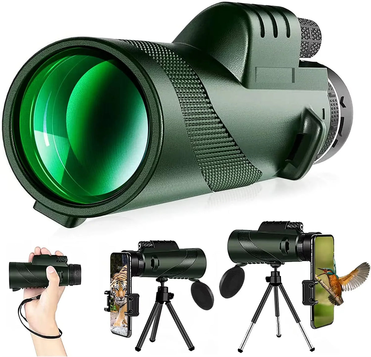 Portable Zoom HD 5000M Telescope, Folding Long Distance Mini Powerful Telescope for Hunting Sports Outdoor Camping Travel