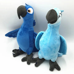 Rio 2 Blu & Jewel Parrot Plush Toy 30cm | Cute Blue Cartoon Bird Stuffed Doll | Soft Plush Toy Christmas & Birthday Gift for Kids