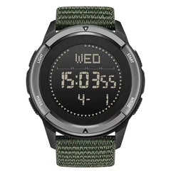 NORTH EDGE ALPS 45MM Men's Watch, Outdoor Sports & Swimming, Metronome & Compass, Waterproof Carbon Fiber Case, Nylon Strap