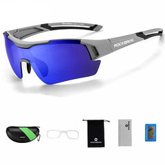 ROCKBROS Polarized Cycling Glasses | UV Protection Sports Sunglasses for Men & Women | Outdoor MTB Road Bike Eyewear & Cycling Goggles