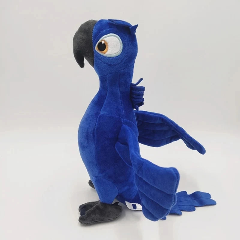 Rio 2 Blu & Jewel Parrot Plush Toy 30cm | Cute Blue Cartoon Bird Stuffed Doll | Soft Plush Toy Christmas & Birthday Gift for Kids
