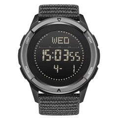 NORTH EDGE ALPS 45mm Men’s Outdoor Watch | Waterproof Compass Metronome Watch with Carbon Fiber Case & Nylon Strap for Men