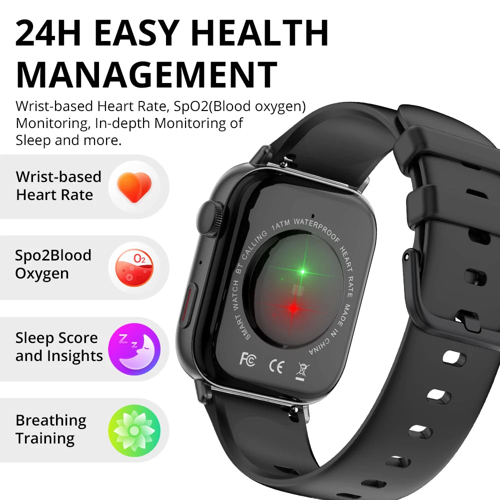 COLMI C8 Max Smart Watch with Voice Calling | 1.93″ Large HD Color Display | Health & Fitness Tracking Smartwatch for Men & Women