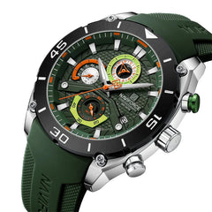 NAVIFORCE 8038 Men’s Sport Quartz Watch | Waterproof Chronograph Military Wristwatch with Luminous Display | Casual Business Watch for Men