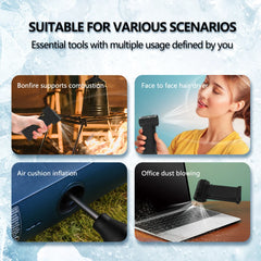 JANGKLIFE 130000RPM Wind Speed Turbo Fan | Powerful Air Blower, Brushless Motor