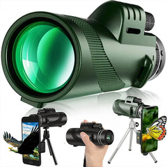 Portable Zoom HD 5000M Telescope, Folding Long Distance Mini Powerful Telescope for Hunting Sports Outdoor Camping Travel