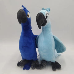 Rio 2 Blu & Jewel Parrot Plush Toy 30cm | Cute Blue Cartoon Bird Stuffed Doll | Soft Plush Toy Christmas & Birthday Gift for Kids