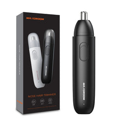 MAXGROOM Nose Hair Trimmer for Men | Rechargeable Electric Trimmer | 360° Rotating Dual-Blade System | Painless & Safe | Nose & Eyebrow Hair Groomer