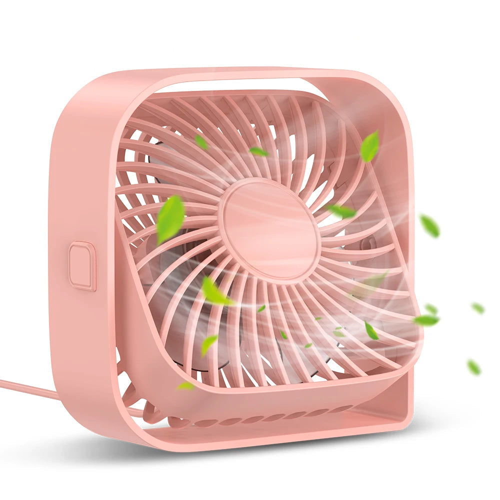 TOPK USB Desk Fan | Mini Portable Table Fan | 3-Speed Quiet Cooling Fan for Home, Office & Desktop Use