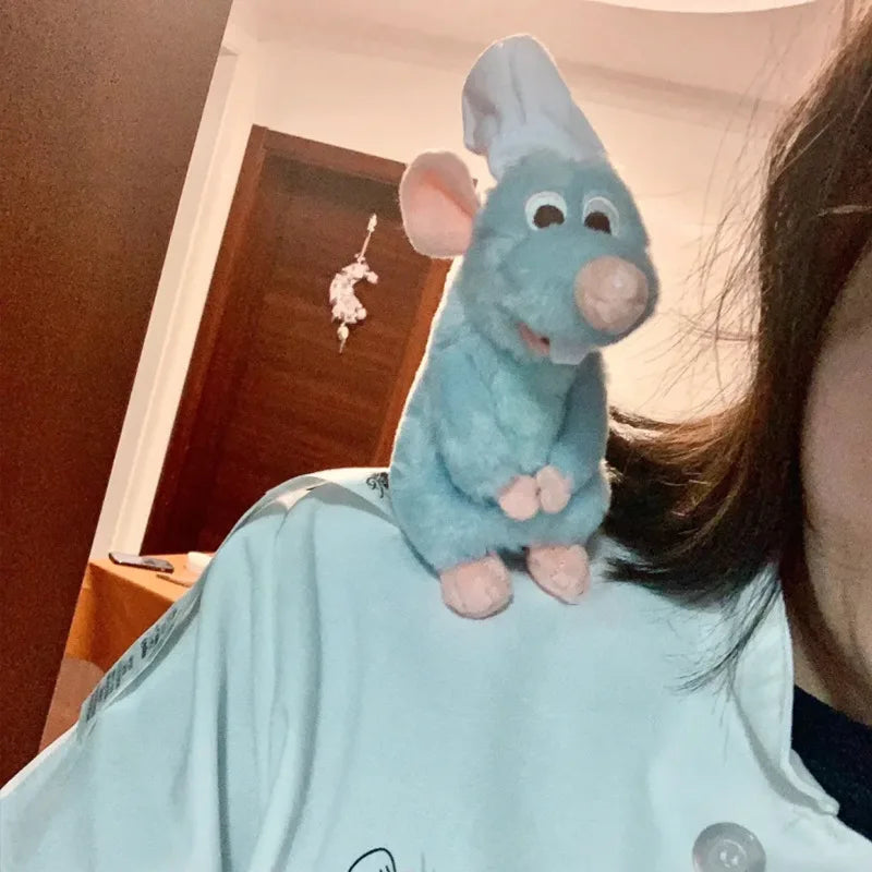 Ratatouille Chef Remy Magnetic Shoulder Plush Toy | Cute Cartoon Plush Doll for Kids | Room Decoration Headband Toy & Birthday Gift