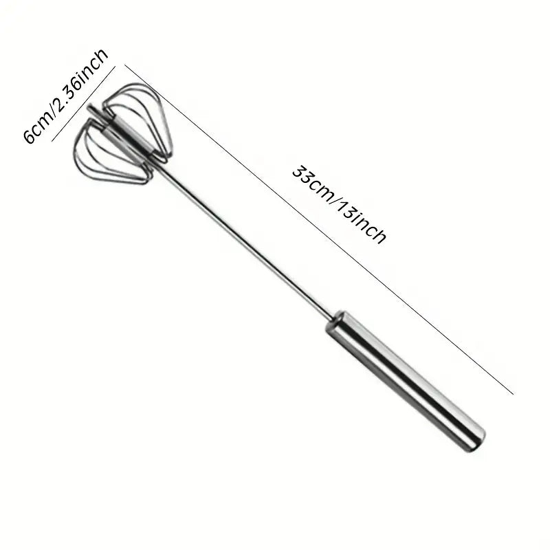 Easy-to-Use Press and Rotate Hand-Held Mixer for Cream, Eggs, and More, Ideal for Baking and Cooking, Lightweight and Efficient Kitchen Tool