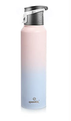 Speedex Stainless Steel 1000 ML Water Bottle/Thunder for fridge/School/Outdoor/Gym/Home/office/Boys/Girls/Kids, Leak Proof And BPA Free(DUAL-PINK-BLUE COLOUR, FLIPPER CAP, SET OF 1, 1 LITRE) -  Steel Water Bottle in Sri Lanka from Arcade Online Shopping - Just Rs. 4127!