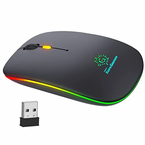 RPM Euro Games 2.4 Ghz Rechargeable Wireless Gaming Mouse | 500 mAh Battery | Adjustable DPI Upto 2400 | 6 Color RGB Lights | for PC/Laptop/Windows/MAC -  Mouse in Sri Lanka from Arcade Online Shopping - Just Rs. 3900!