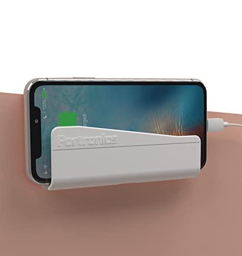Portronics Modesk 101 Wall Hanging Mobile Holder Wall Mount with Adhesive Strips, Charging Holder Compatible with iPhone, Smartphone and Mini Tablet (White) -  Phone Holders in Sri Lanka from Arcade Online Shopping - Just Rs. 1900!