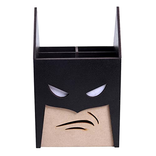 Deskart Batman Pen Stand With Stationary, Scissor And Remote Holder | Multipurpose Wooden Black Desk Organizer Pen And Pencil Holder Stand For Kids, Office Desk And Study Table -  Pen Holders in Sri Lanka from Arcade Online Shopping - Just Rs. 4000!